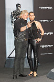 BERLIN, GERMANY - JUNE 21: Frank Kessler and Doreen Tuenschel attend the European Premiere of 'Terminator: Genisys' at the CineStar Sony Center 